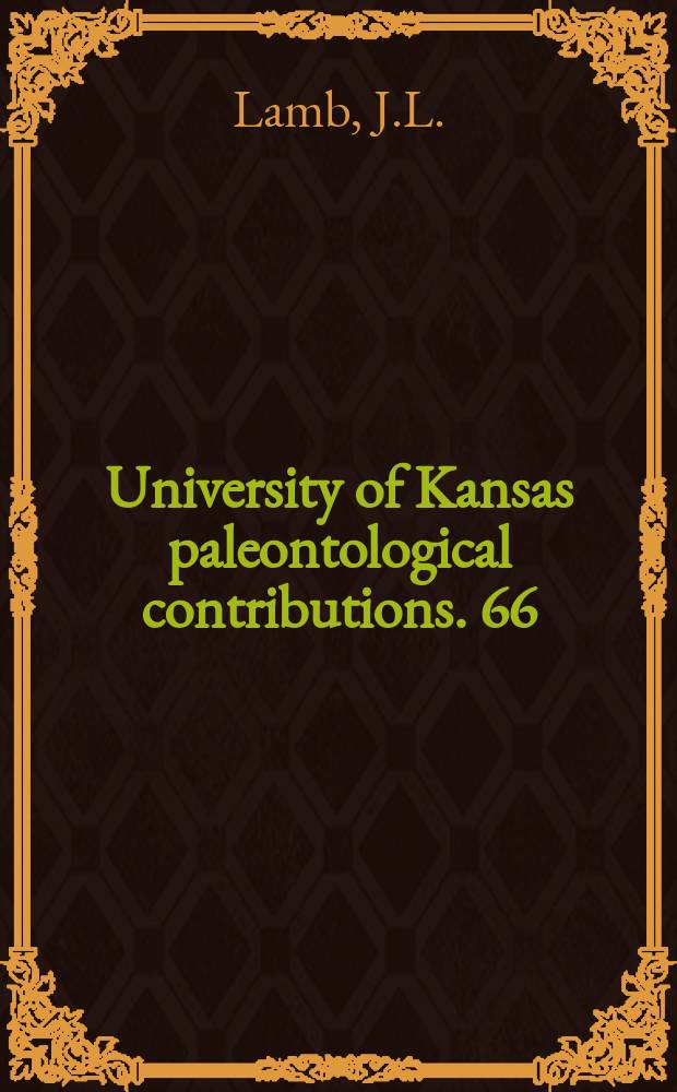 University of Kansas paleontological contributions. 66 : Stratigraphic Significance of uvigerinid foraminifers in the Western Hemisphere