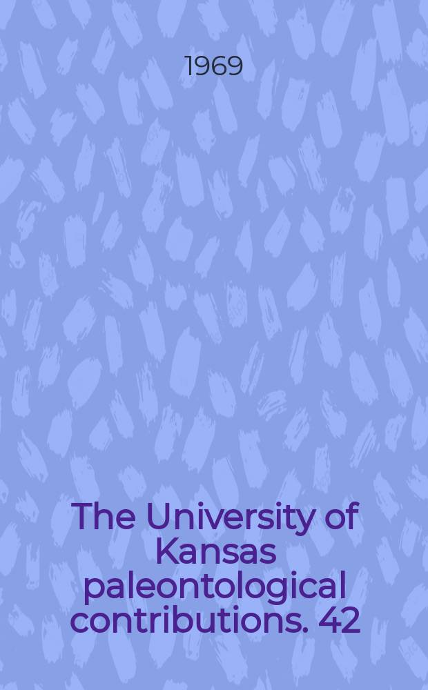 The University of Kansas paleontological contributions. 42 : Fossil crinoid studies