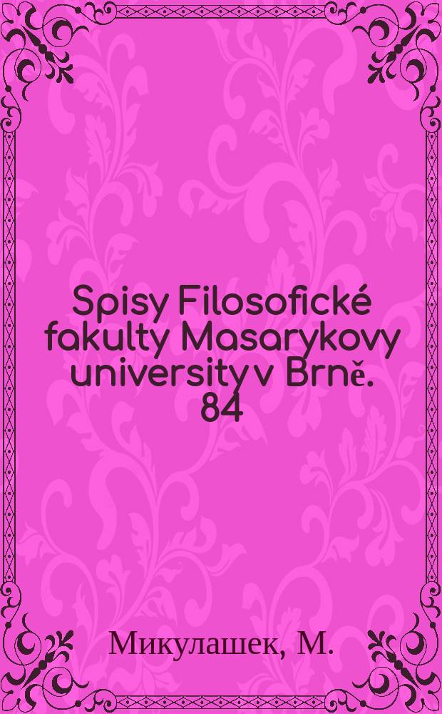 Spisy Filosofické fakulty Masarykovy university v Brně. 84 : Пути развития советской комедии 1925-1934 годов