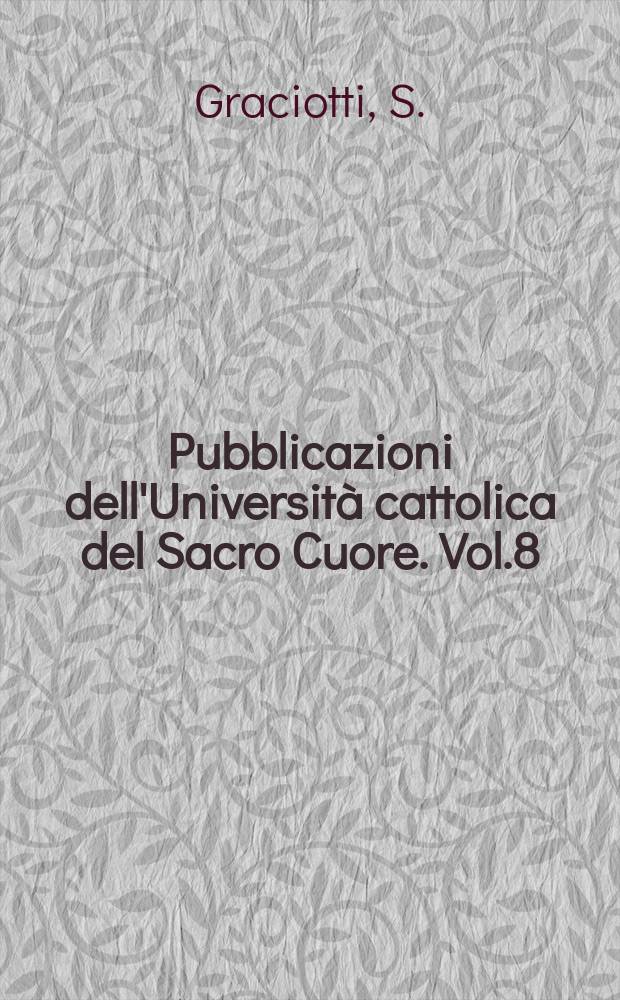 Pubblicazioni dell'Università cattolica del Sacro Cuore. Vol.8 : La Bibbia paleo - boema della Biblioteca di Brera