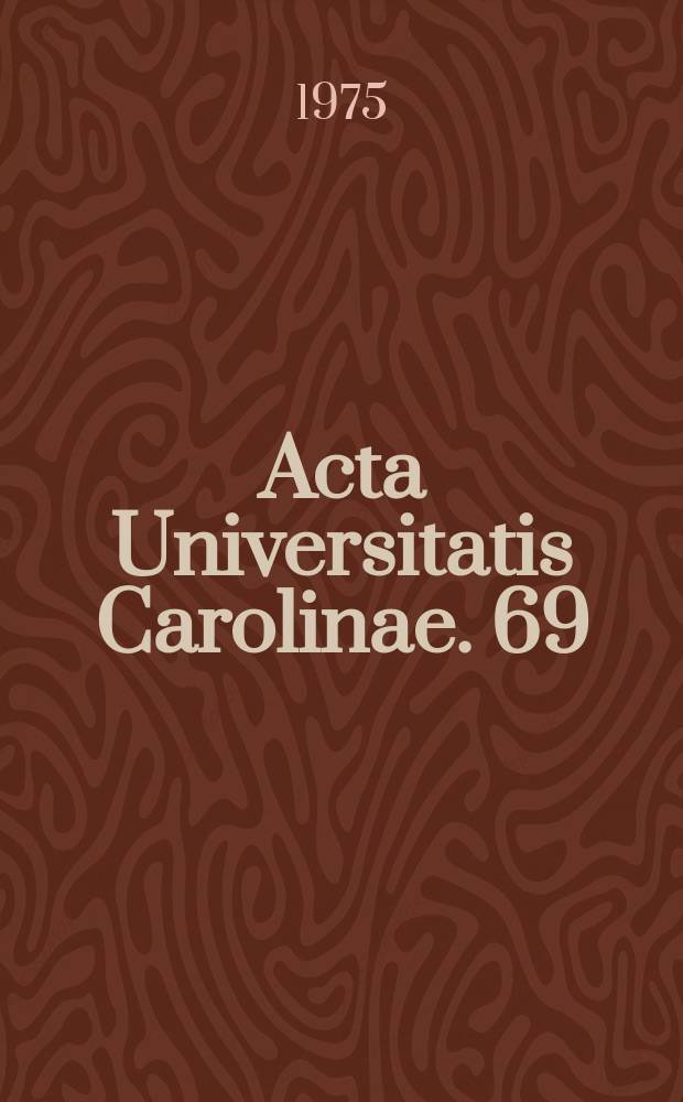 Acta Universitatis Carolinae. 69 : Ultra structure of pulmonary macrophagic system