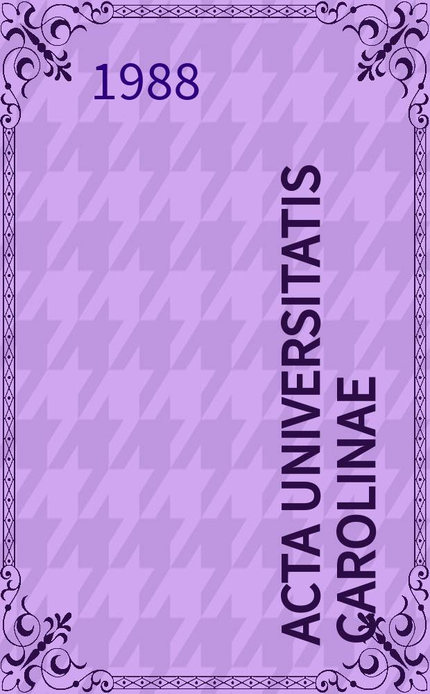 Acta Universitatis Carolinae : New trends in obesitology