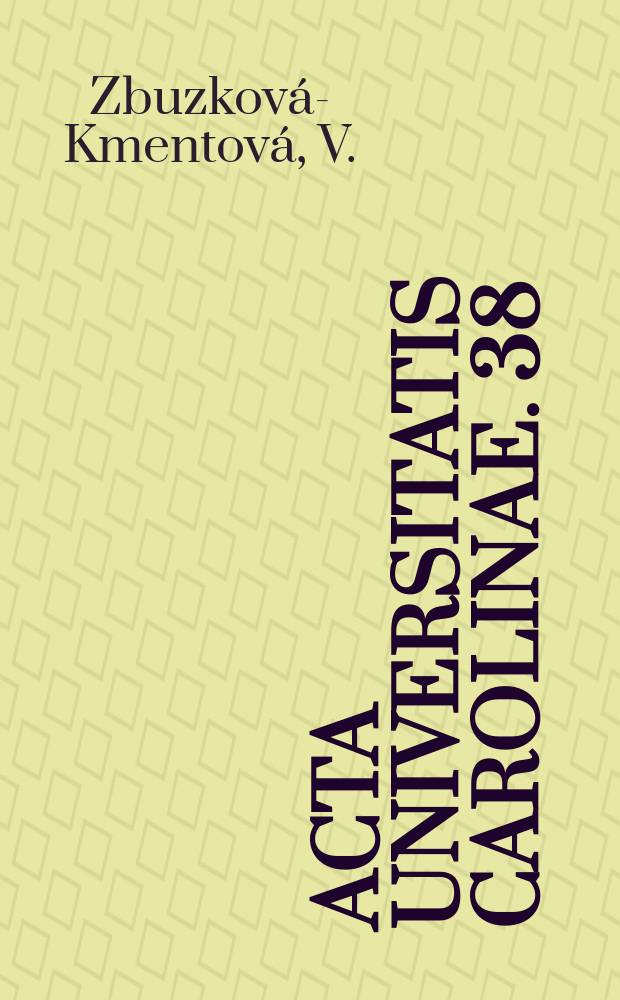 Acta Universitatis Carolinae. 38 : Gonad thyroidal relationship in the rat