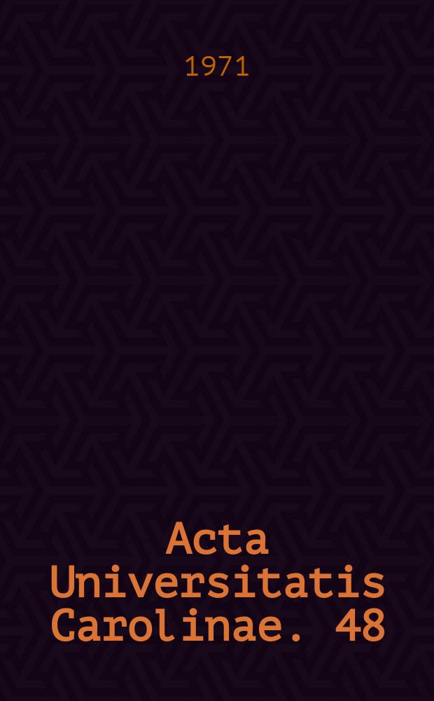 Acta Universitatis Carolinae. 48 : Radioisotope renography