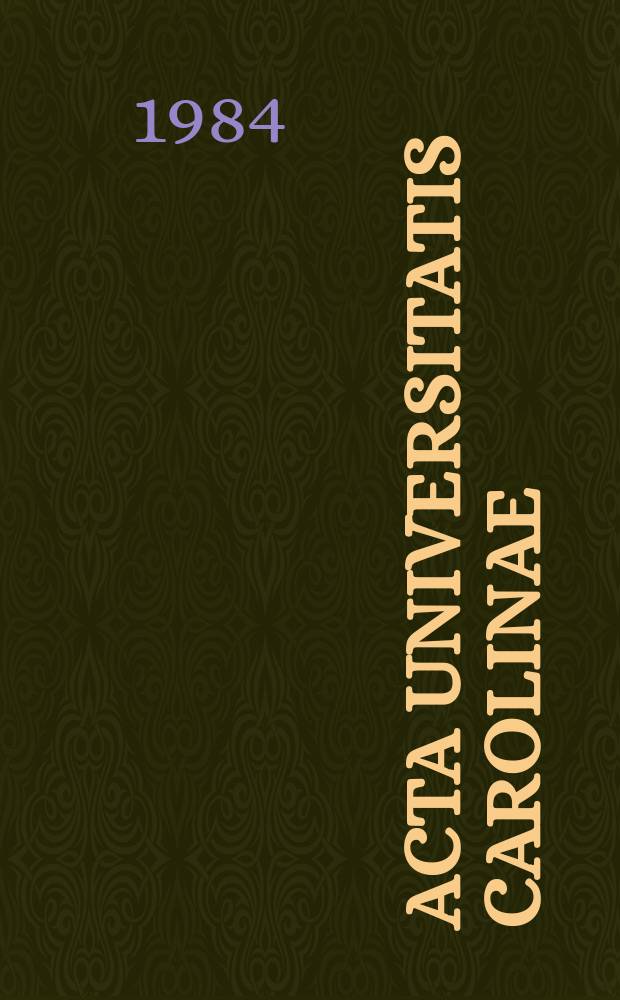 Acta Universitatis Carolinae : Hodgkin's disease