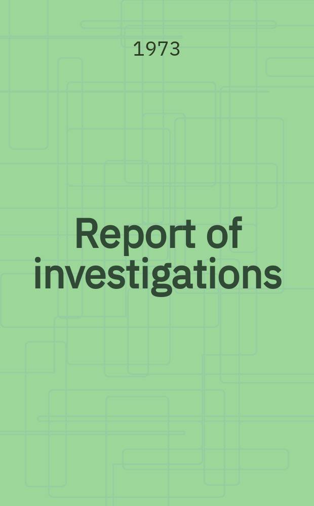 Report of investigations : The K₂HfF₆ - K₂ZrF₆ 1.25 percent ...