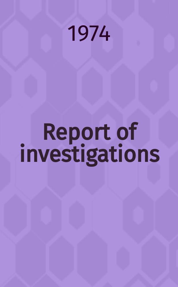 Report of investigations : Initial-stage sulfuric acid leaching ...