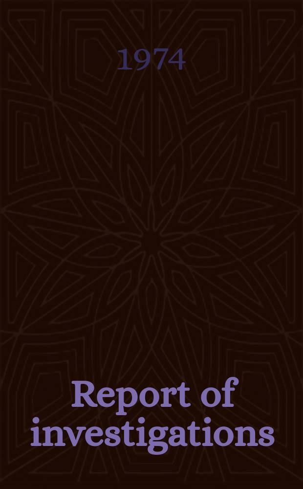 Report of investigations : Rapid growth of metallic fibers ...