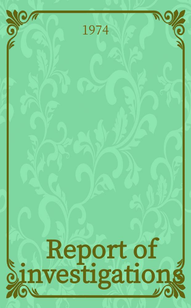 Report of investigations : Correlation of laboratory cutting data ...