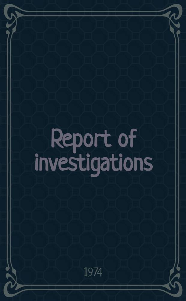 Report of investigations : Mathematical study of a propagating ...