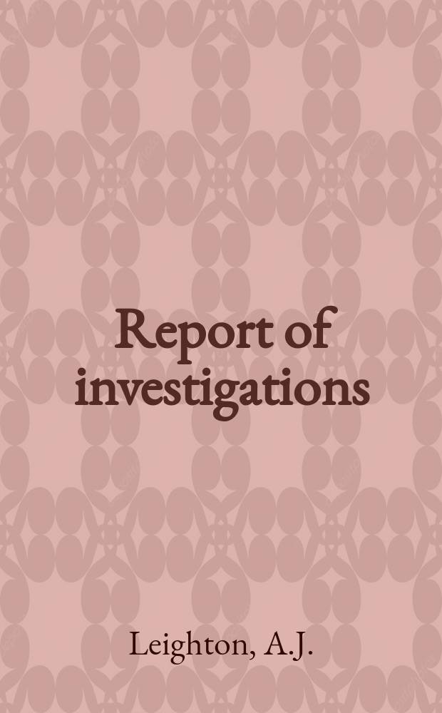 Report of investigations : Improved method to predict ...