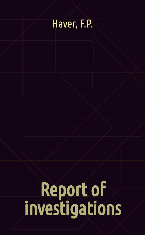 Report of investigations : Ferric chloride-brine ...