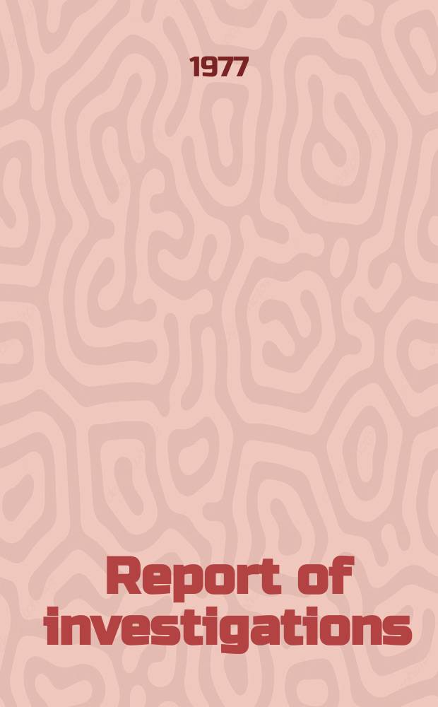 Report of investigations : Stereographic method of determining whether ...