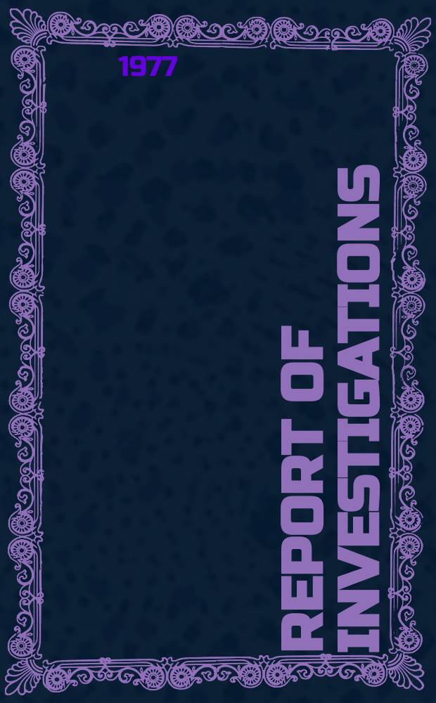Report of investigations : Iterative approximation techniques ...