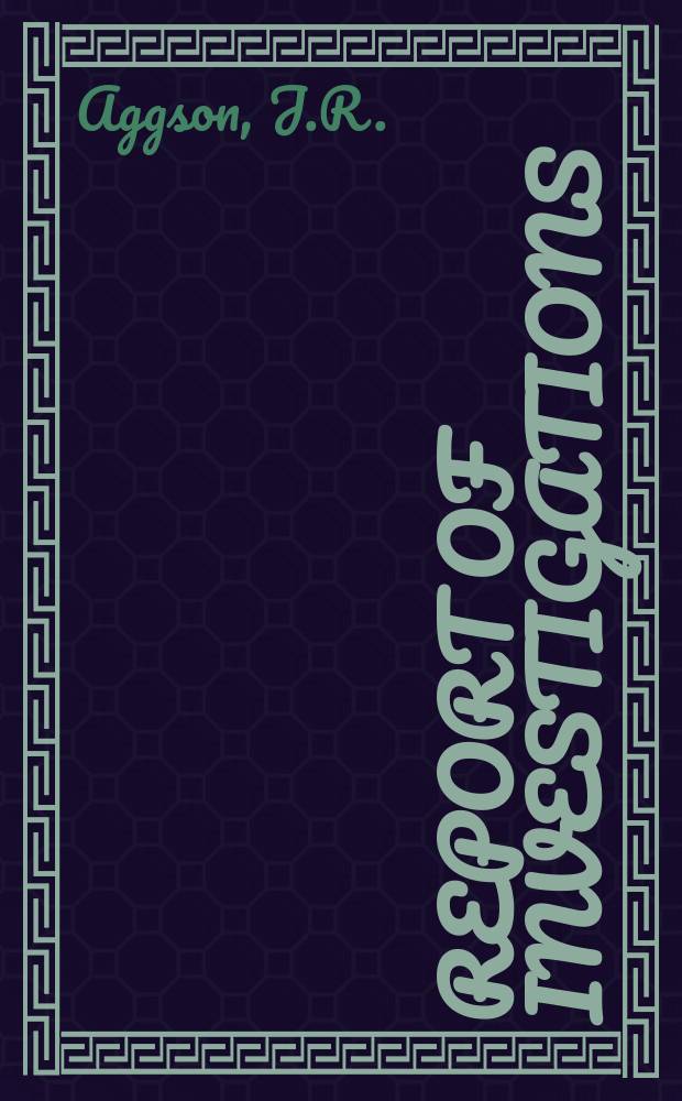 Report of investigations : Coal mine floor heave in the Beckley ...