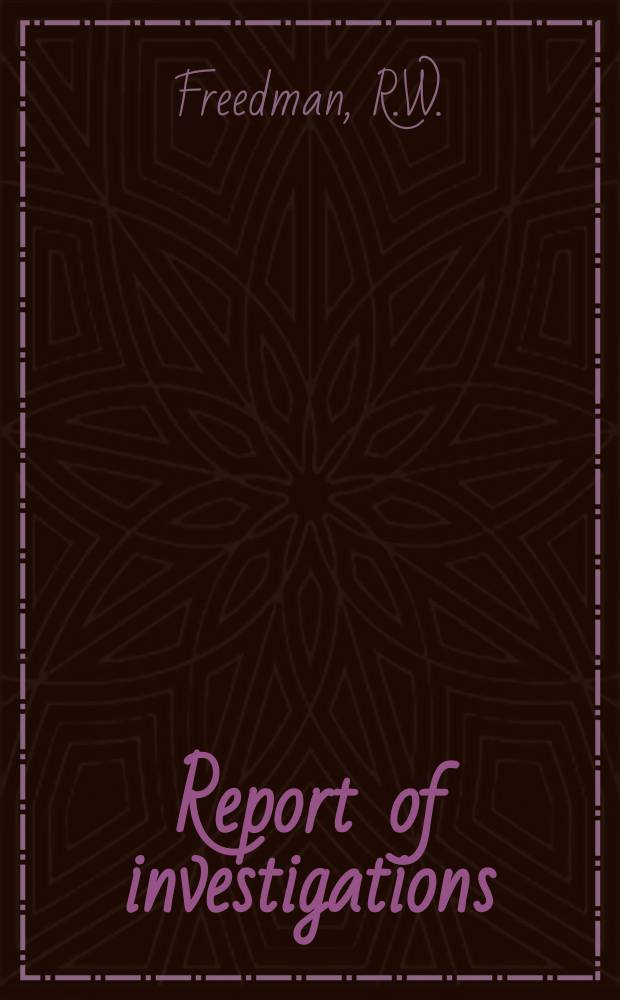 Report of investigations : Gas-sampling capability ...