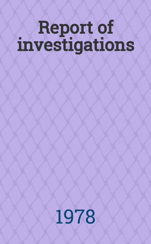 Report of investigations : Extinguishing agents for mine face gas explosions