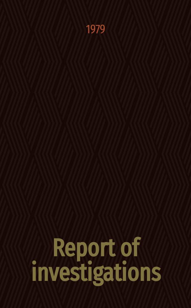 Report of investigations : Recovering byproduct heavy ...