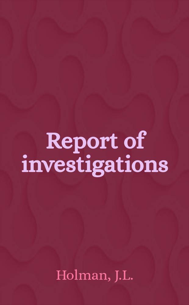Report of investigations : Properties of manganese-copper ...