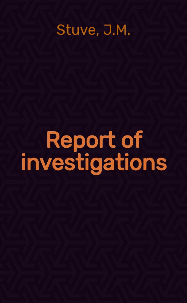 Report of investigations : Low-temperature heat capacities ...