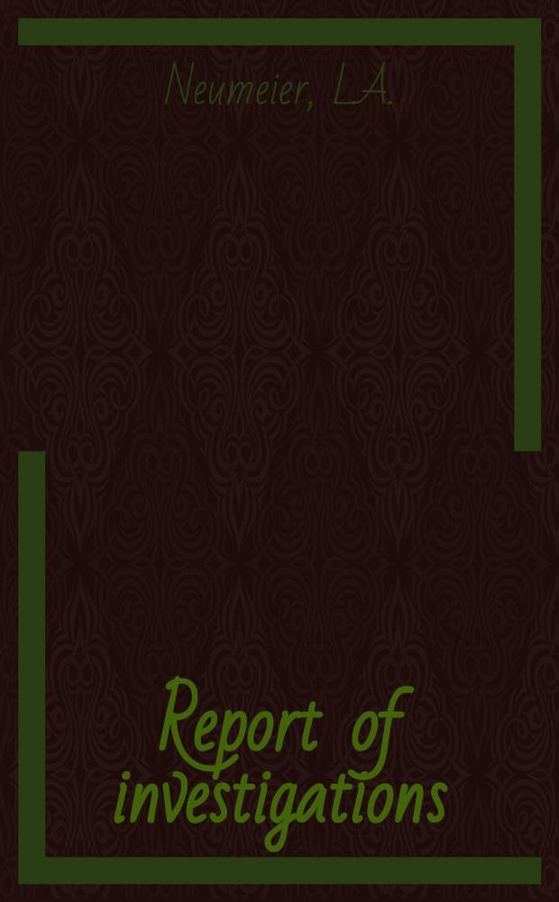 Report of investigations : Experiments in hot-rolling and forging ...