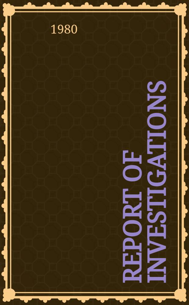 Report of investigations : Pneumatic concentration of mica