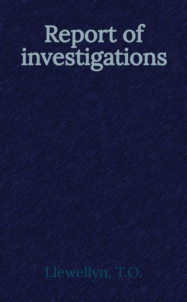 Report of investigations : Recovery of rutile ...