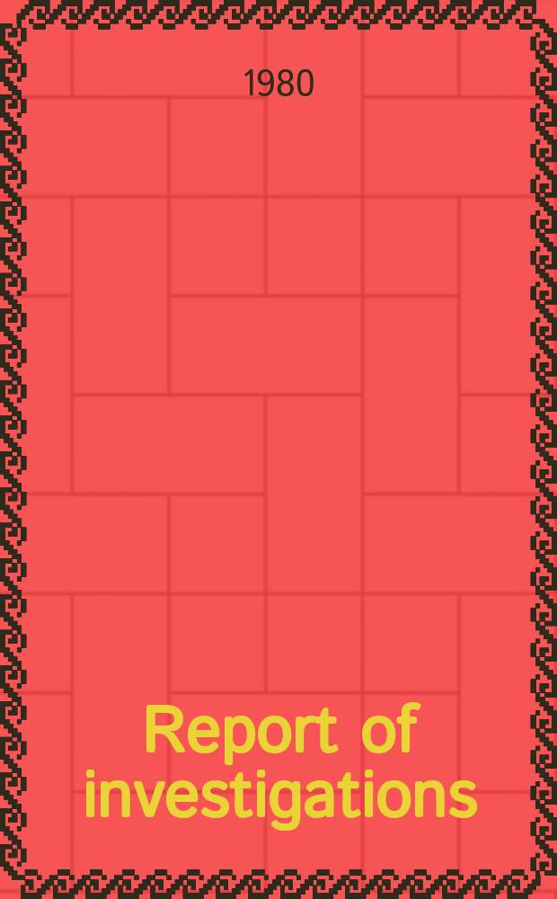 Report of investigations : Spontaneous combustion susceptibility ...