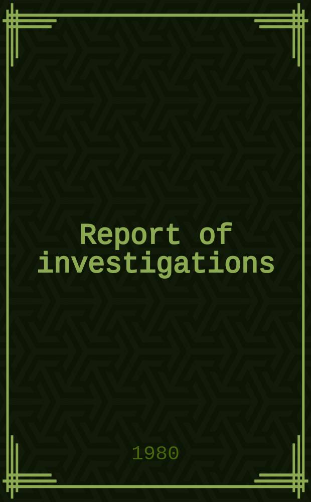 Report of investigations : Amine flotation of chromite ores from the ...