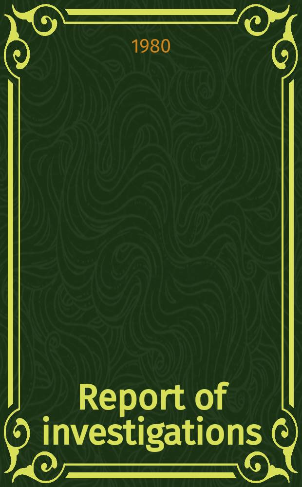 Report of investigations : Corrosion of materials and scaling in low-salinity East Mesa geothermal brines