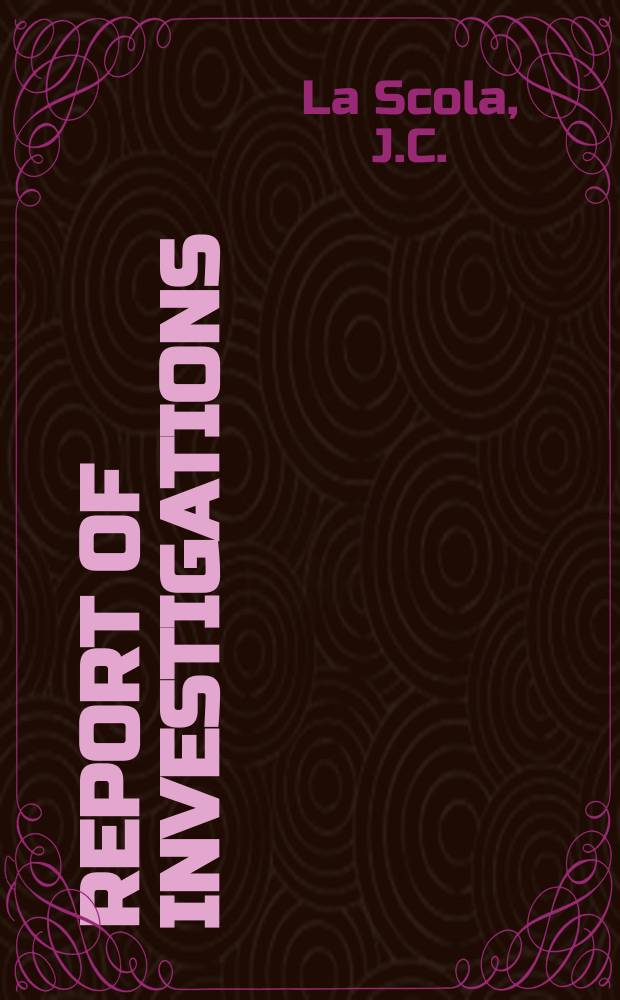 Report of investigations : Assessing the methane hazard of gassy ...