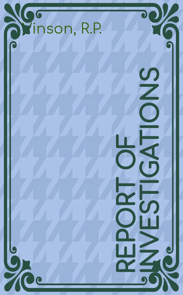 Report of investigations : SF₆ tracer gas tests of bagging-machine hood ...