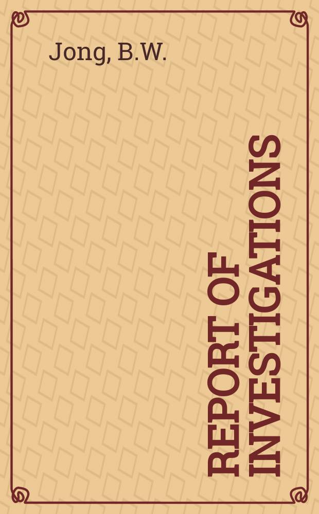 Report of investigations : Effect of additives on sintering of silicon ...