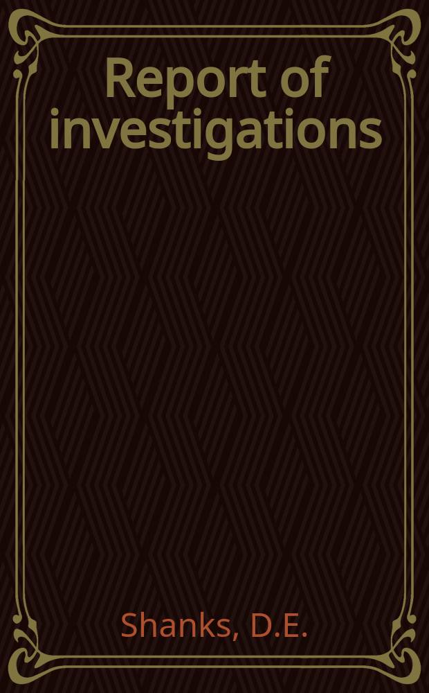 Report of investigations : Hydrogen chloride sparging ...