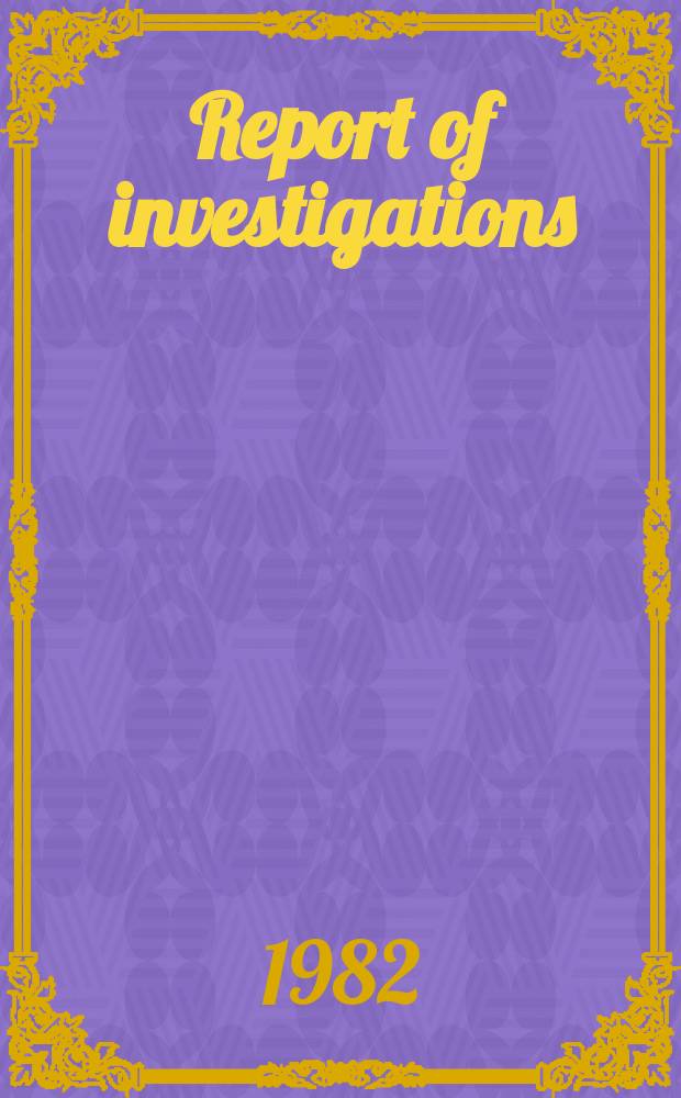 Report of investigations : Orifice plate design studies for a multiple-compartment, ion-exchange column