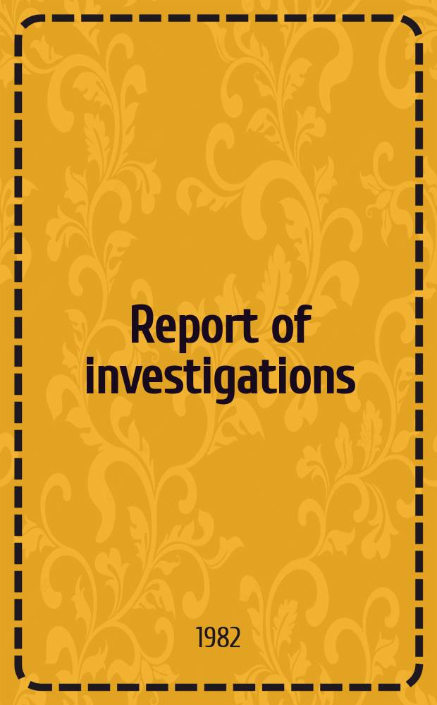 Report of investigations : Zirconium oxide molds for small ...