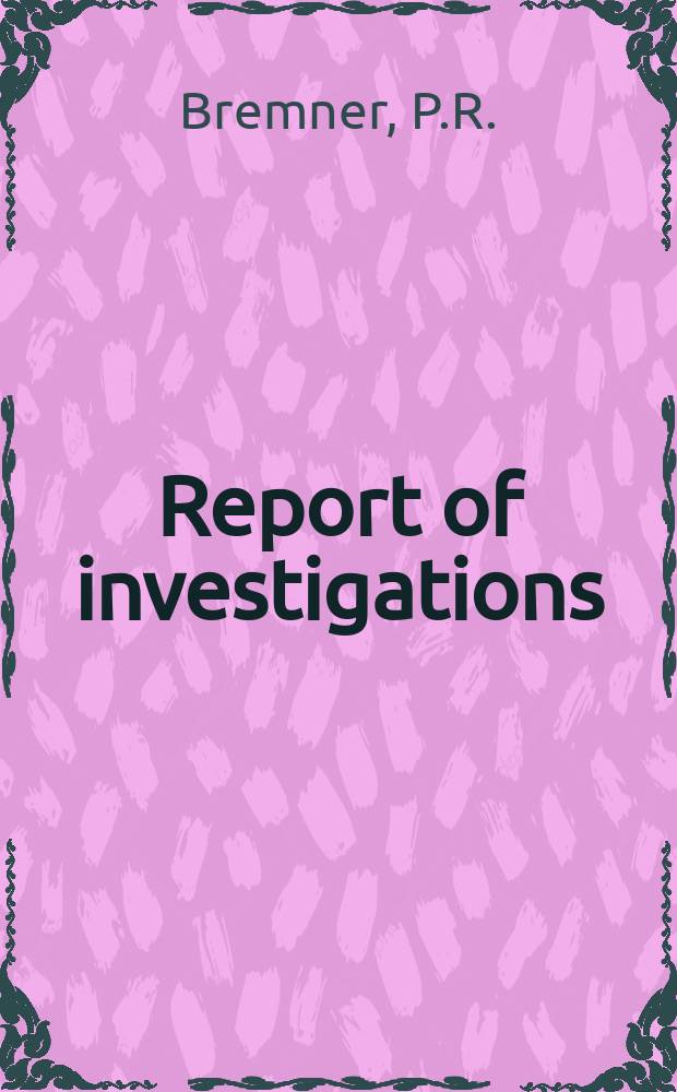 Report of investigations : Silver recovery from cyanide tailings ...