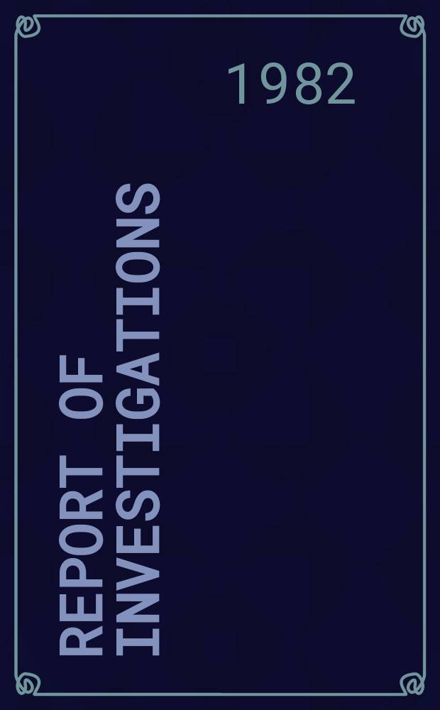 Report of investigations : In-plant recycling of stainless and other ...
