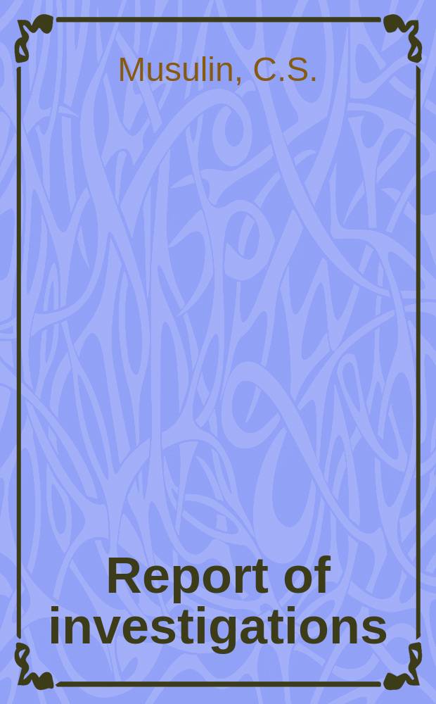 Report of investigations : Effects of a fan shutdown on radon ...