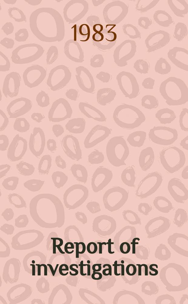 Report of investigations : Extracting vanadium and uranium ...