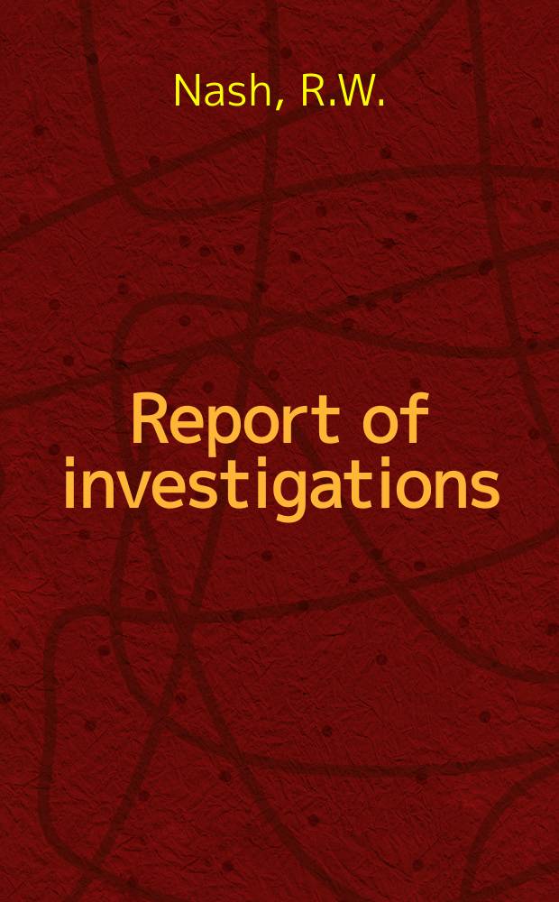 Report of investigations : A digital instrumentation ...