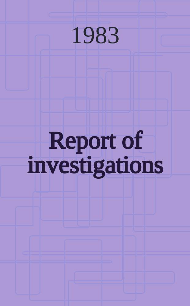Report of investigations : Vanadium-uranium extraction ...