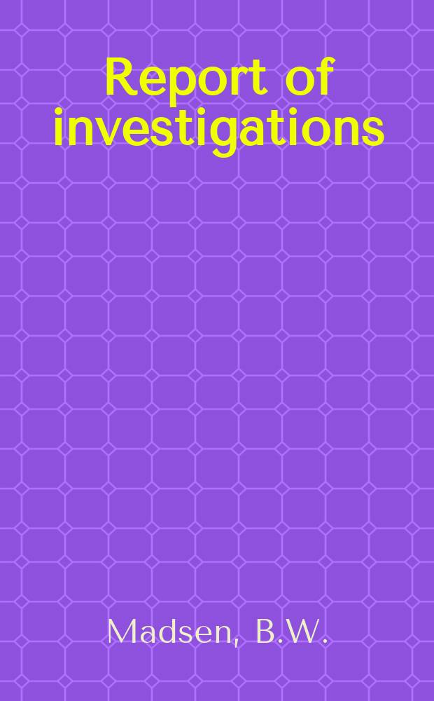 Report of investigations : Percolation leaching ...