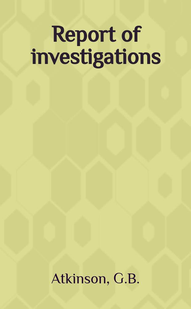Report of investigations : Increasing the leaching rate of bulk ...