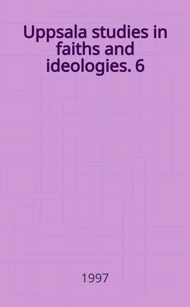Uppsala studies in faiths and ideologies. 6 : Origenes om grunderna och målet