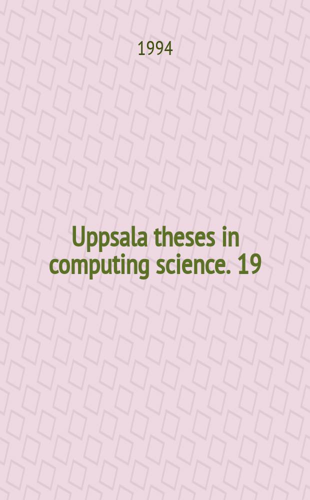 Uppsala theses in computing science. 19 : AKL