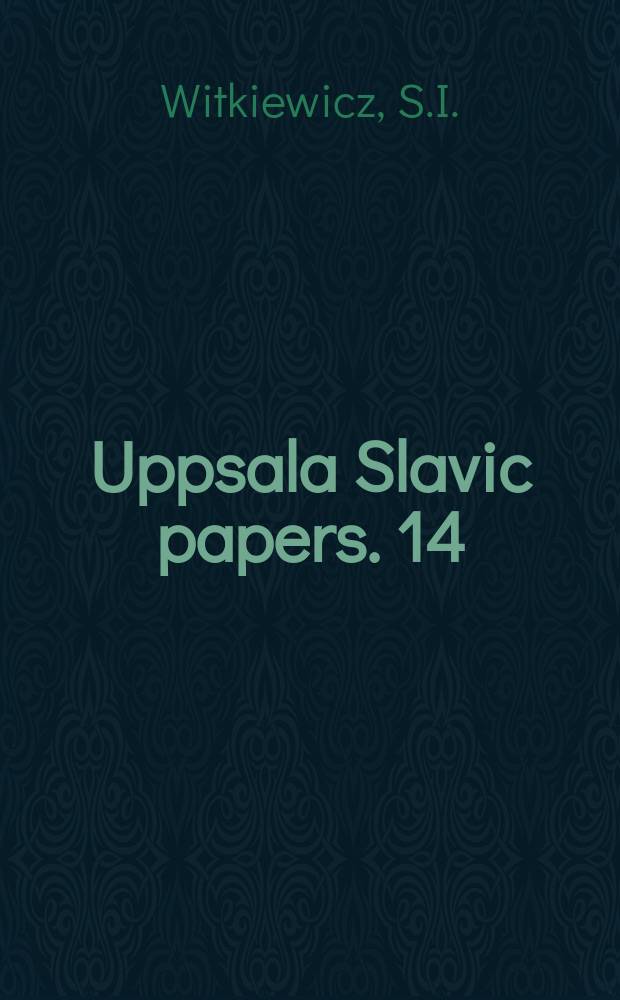 Uppsala Slavic papers. 14 : Fem dramer