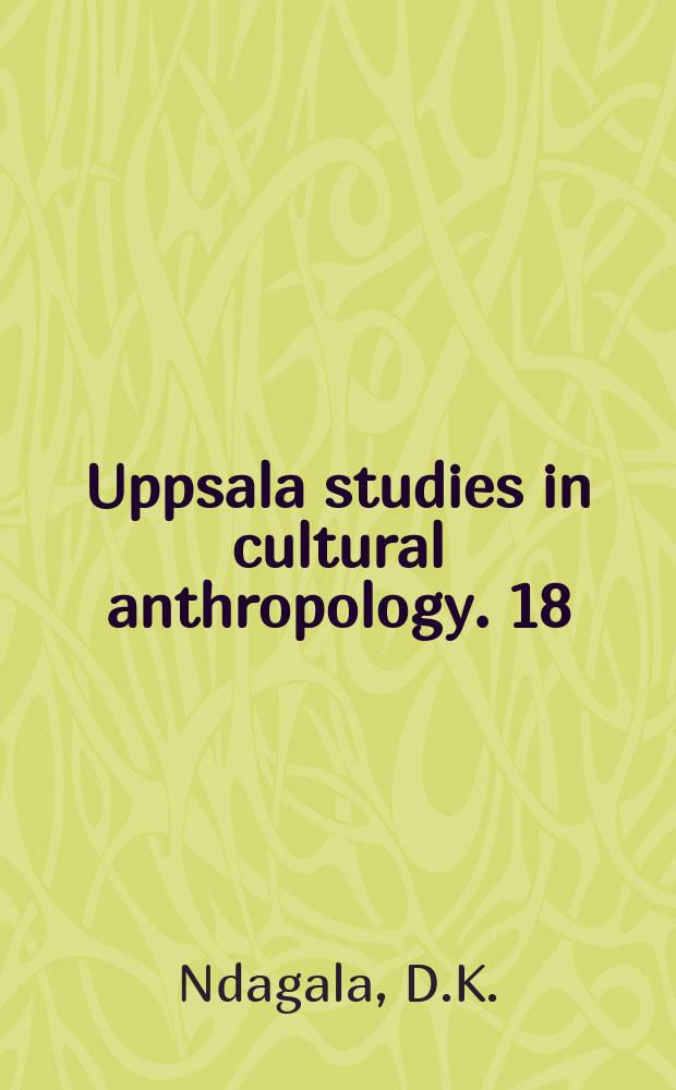 Uppsala studies in cultural anthropology. 18 : Territory, pastoralists, and livestock: resource ...