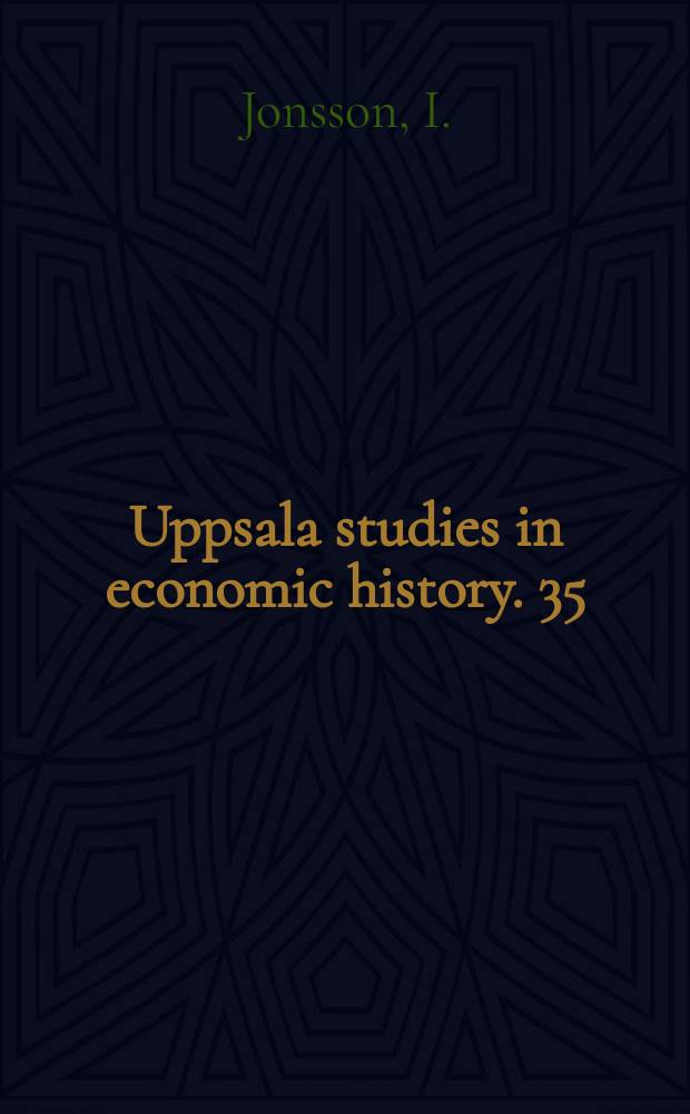 Uppsala studies in economic history. 35 : Linodlare, väverskor och köpmän