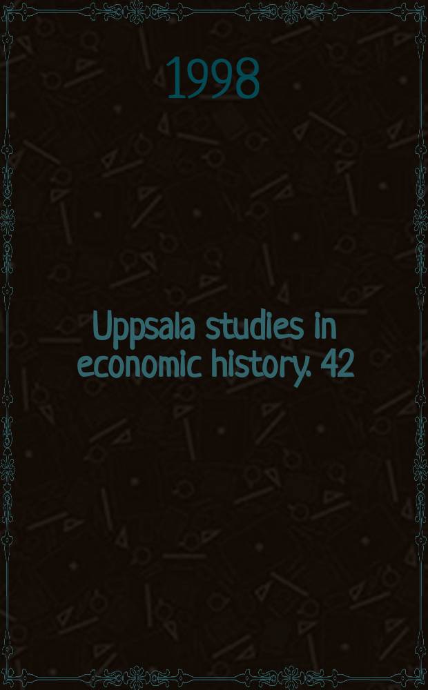 Uppsala studies in economic history. 42 : Irrigation water management